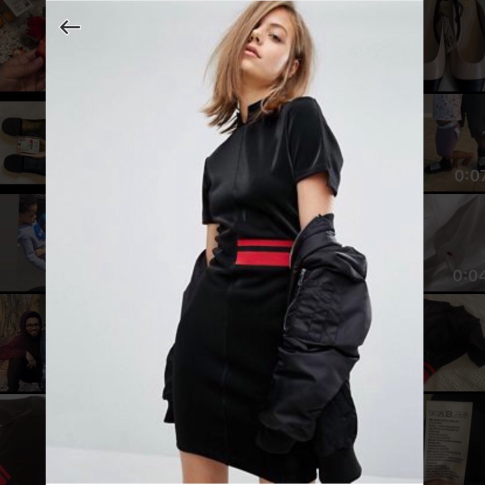 🚫SOLD🚫 NEW ✨ Cheap Monday Side Stripe High Neck Dress
